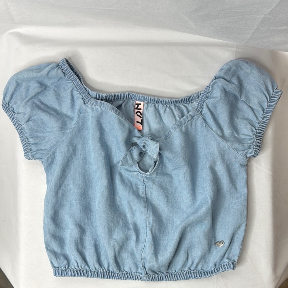 Light Blue Nollie Crop Top